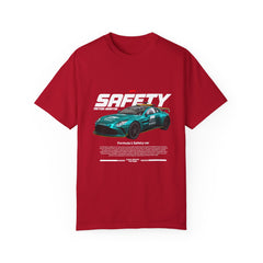 Unisex Garment-Dyed T-shirt - Formula 1 Safety Car Graphic Tee