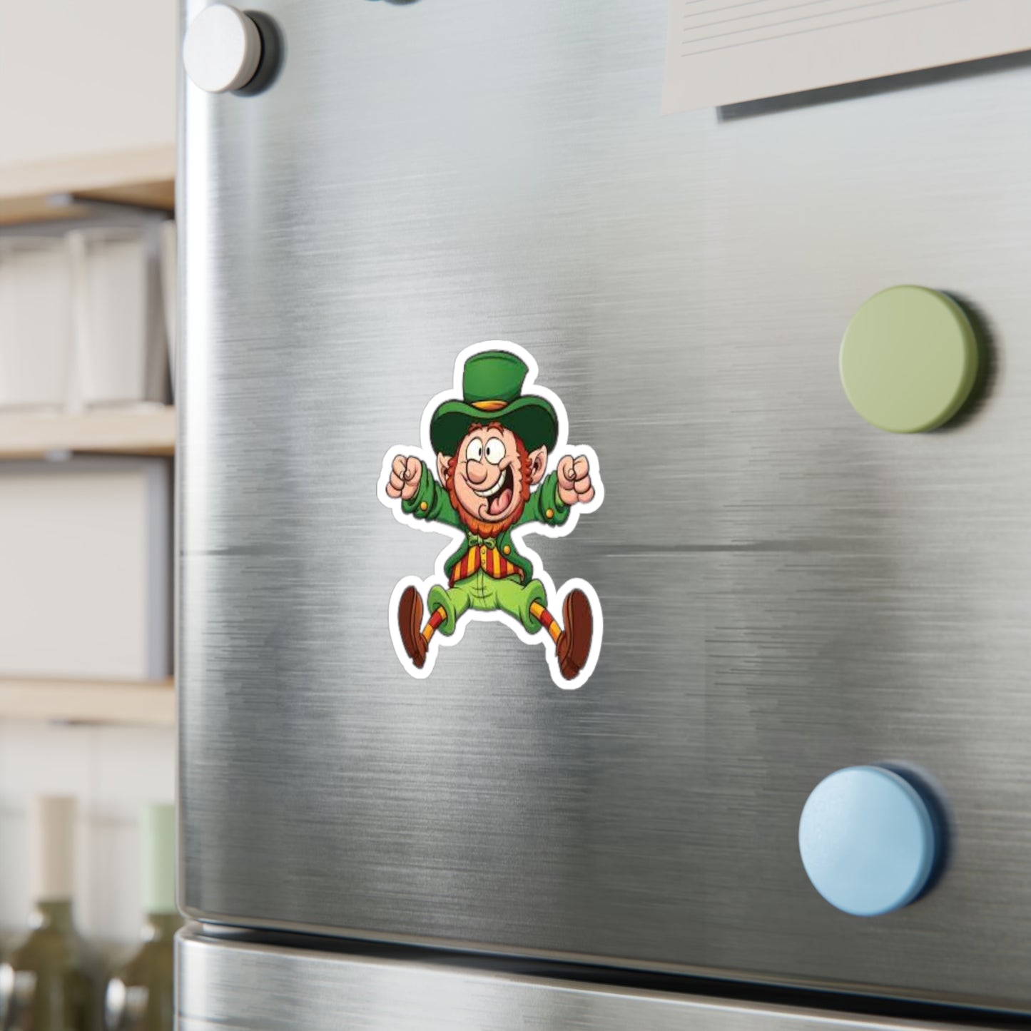 Lucky Leprechaun Kiss-Cut Vinyl Decals - Fun St. Patrick's Day Stickers