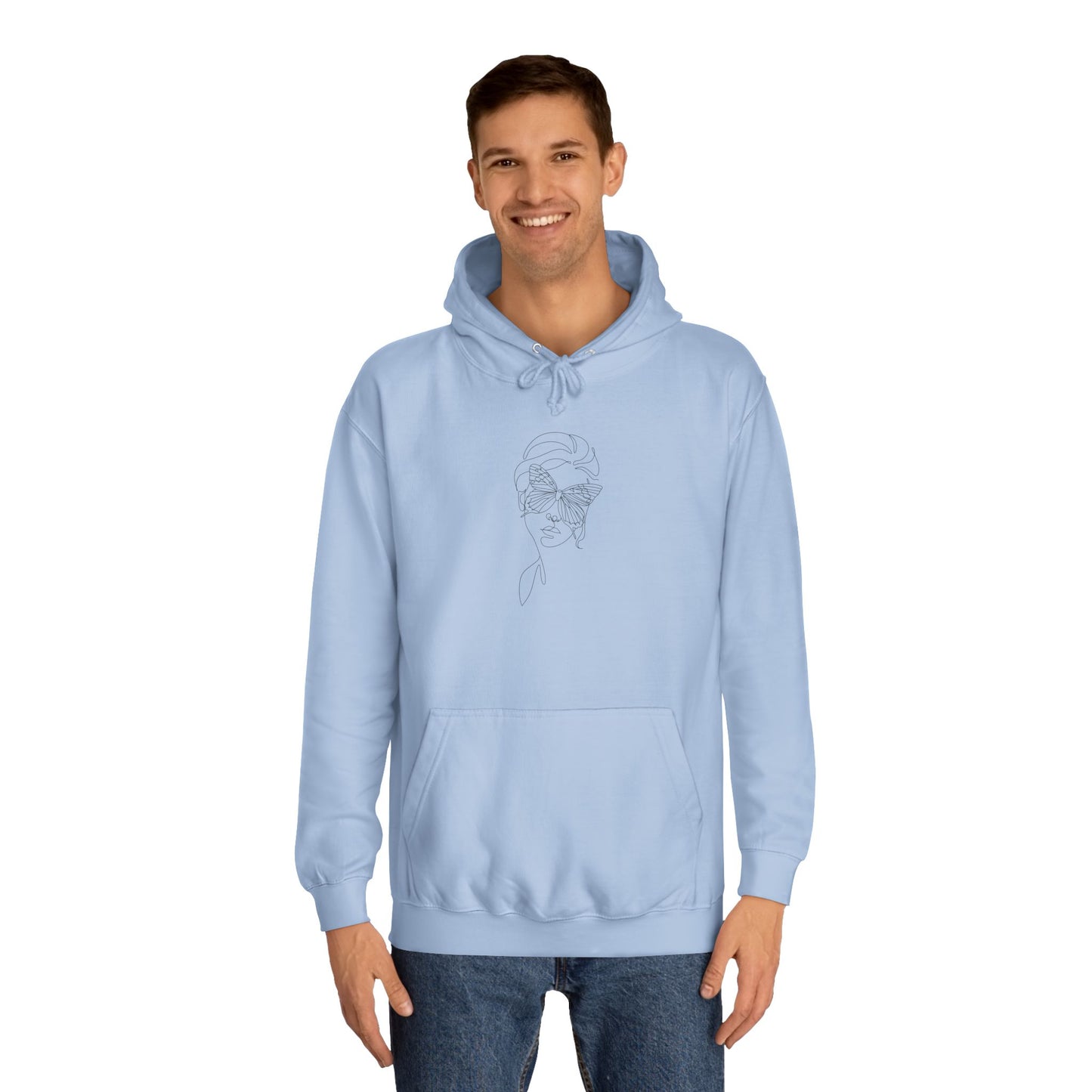 Stylish Unisex College Hoodie with Minimalist Design