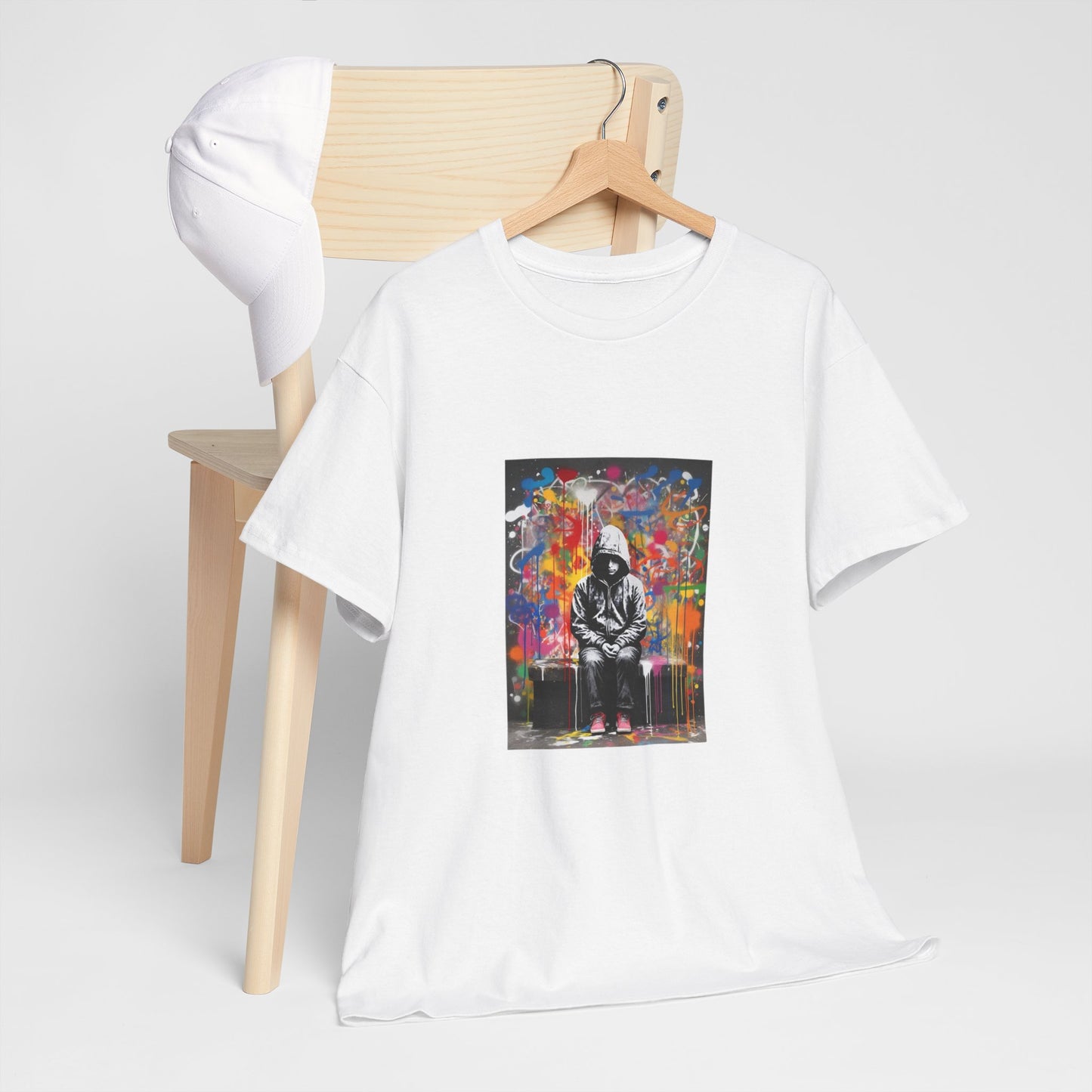 Vibrant Urban Art Unisex Heavy Cotton Tee