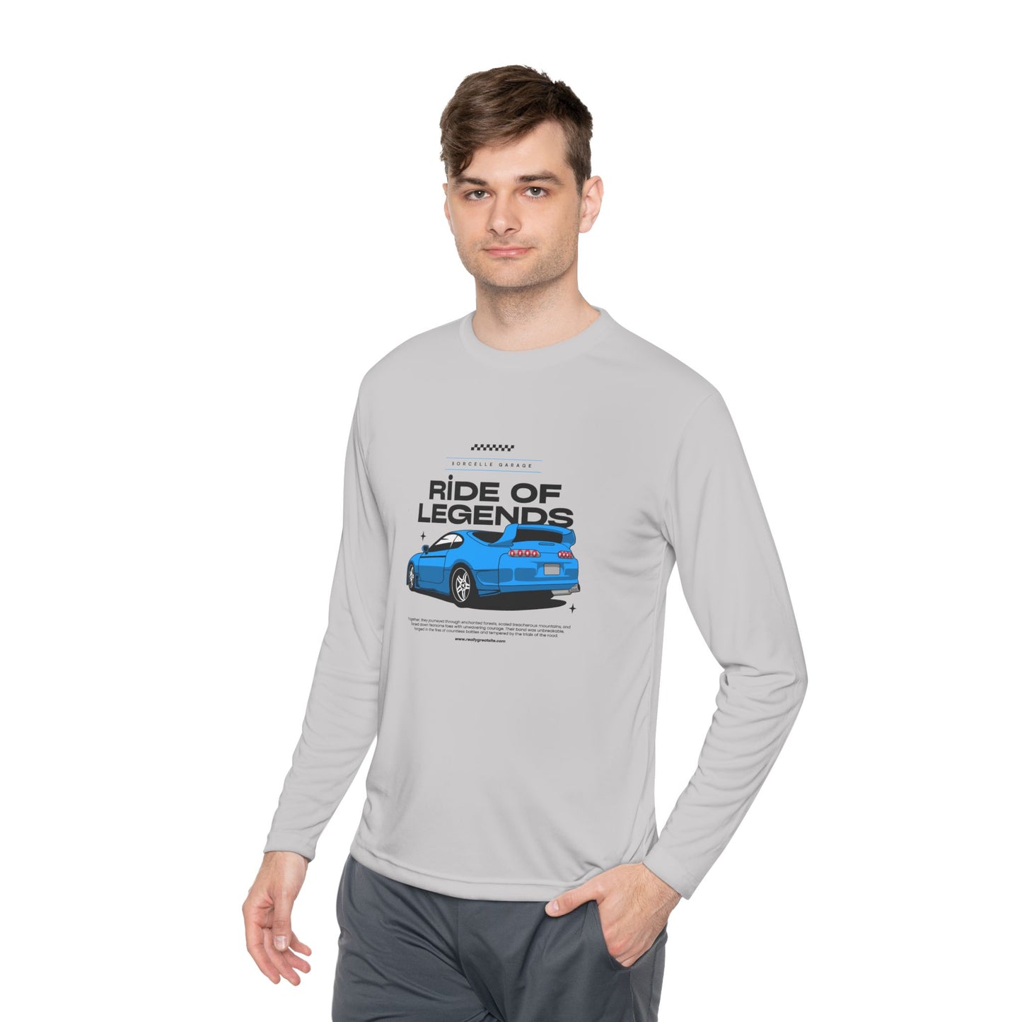 Ride of Legends Unisex Long Sleeve Tee - Dream Motif & Automotive Style