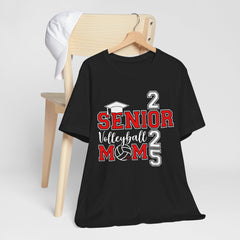 Senior Volleyball Mom 2025 Unisex Tee