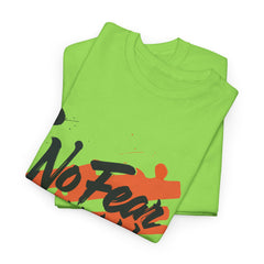 No Fear Unisex Heavy Cotton Tee - Vibrant Graphic Shirt for Casual Style