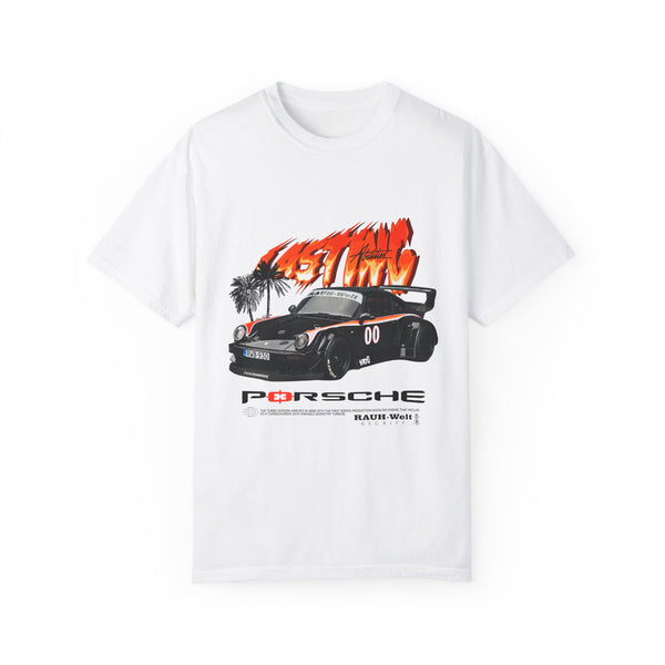 Retro Racing Unisex Garment-Dyed T-Shirt | Perfect for Car Enthusiasts
