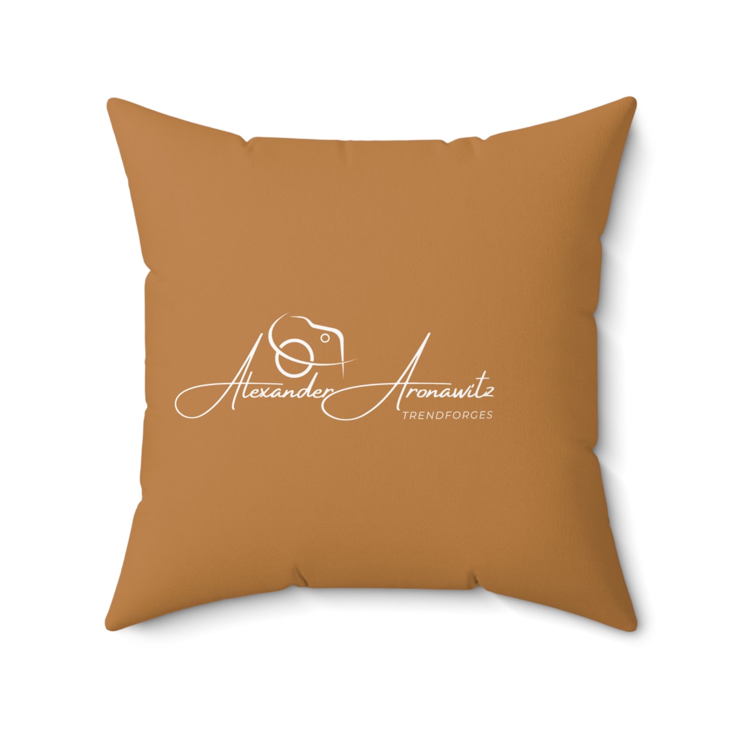 Personalized Spun Polyester Square Pillow - Custom Home Decor with Signature Design