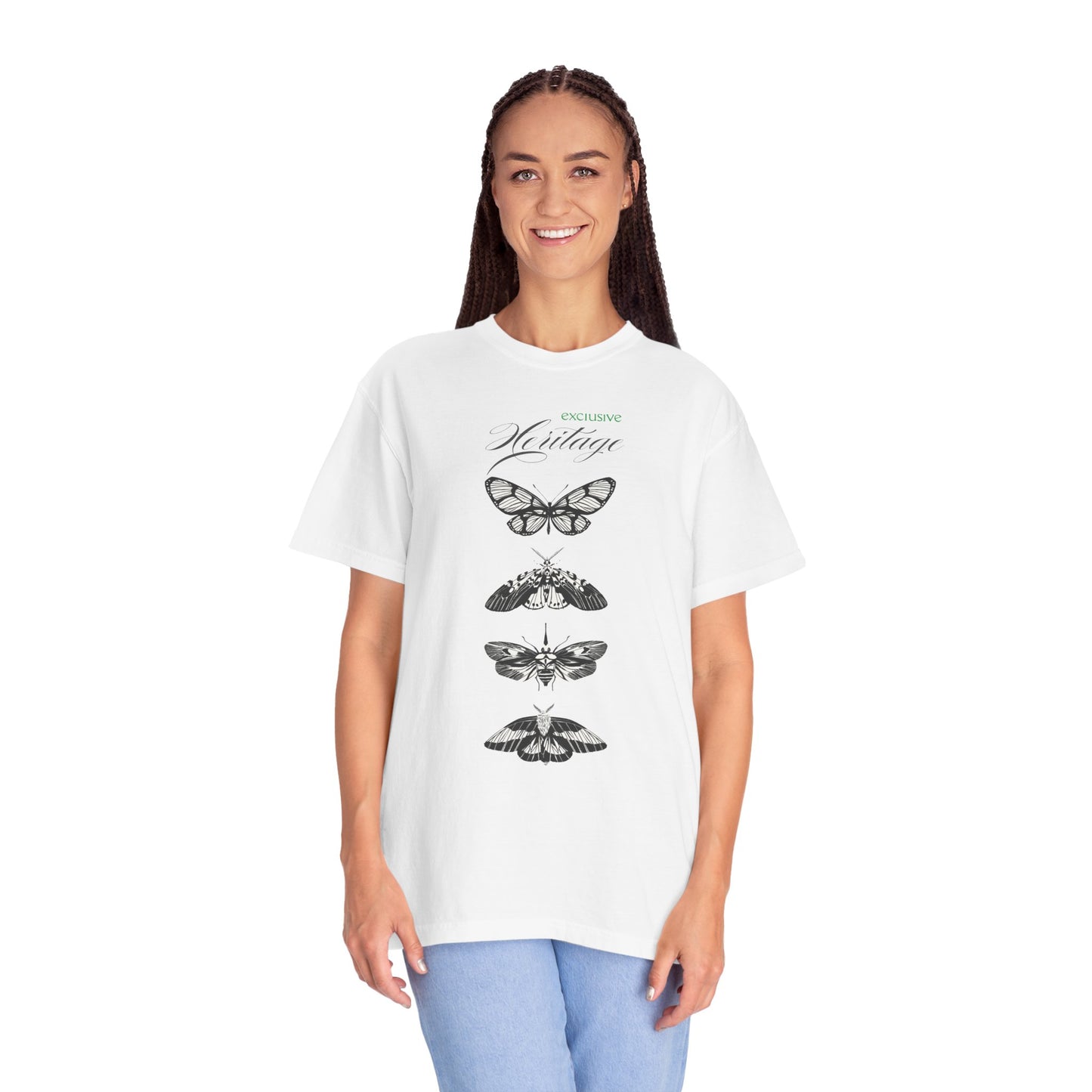 Heritage Butterfly Unisex Garment-Dyed T-shirt