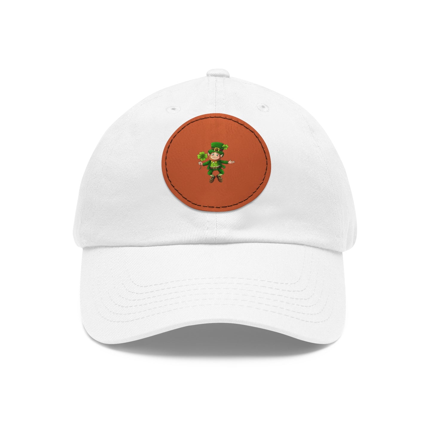 Lucky Leprechaun Dad Hat with Leather Patch