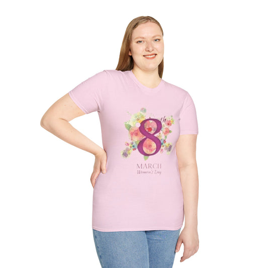 Women’s Day Floral T-Shirt - Celebrate 8th March with Style