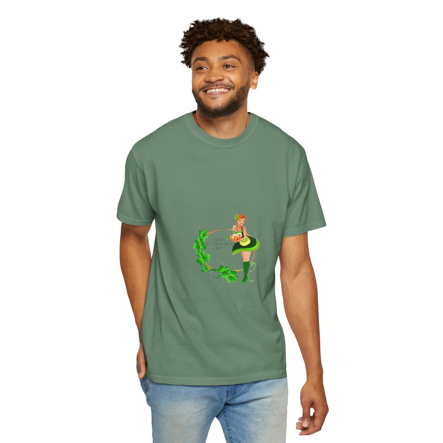 Cute St. Patrick's Day Unisex T-Shirt with Green Design