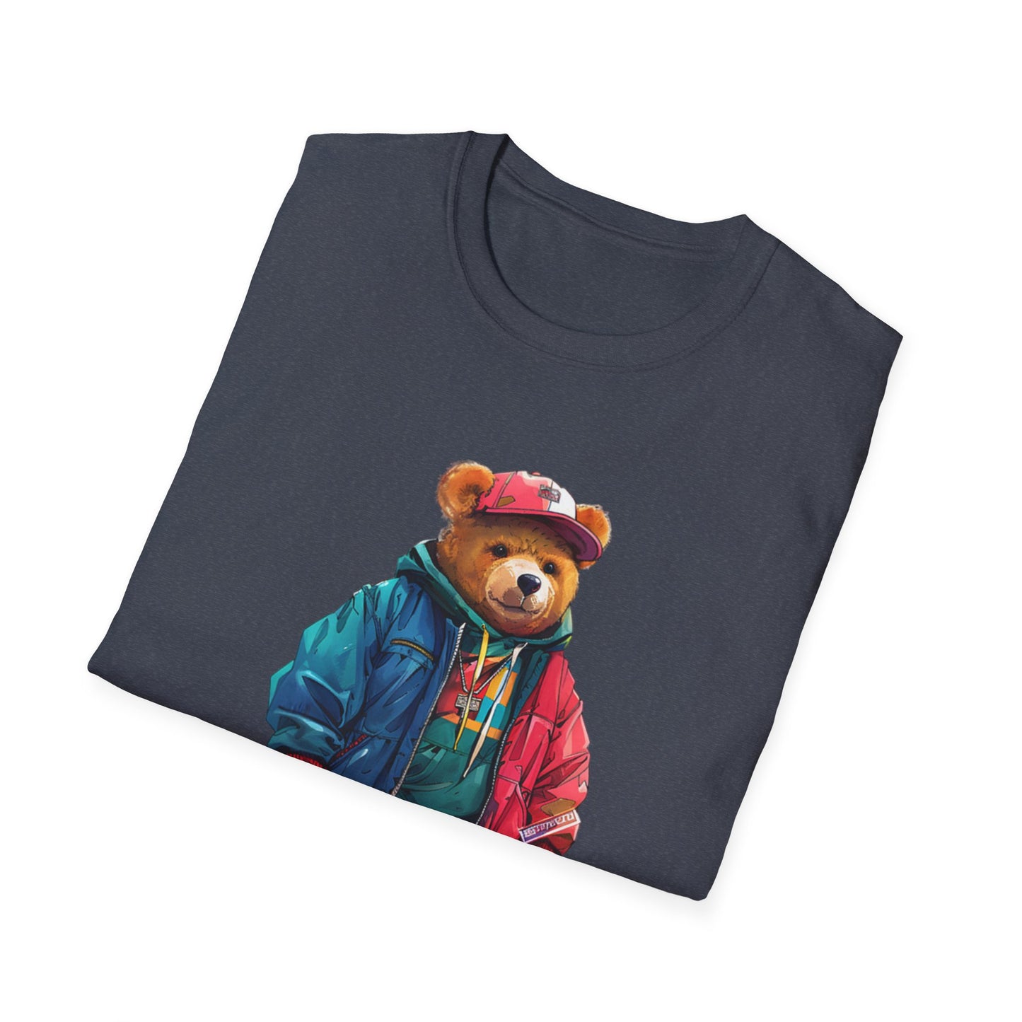 Vintage Vibe Bear Graphic Unisex Softstyle T-Shirt