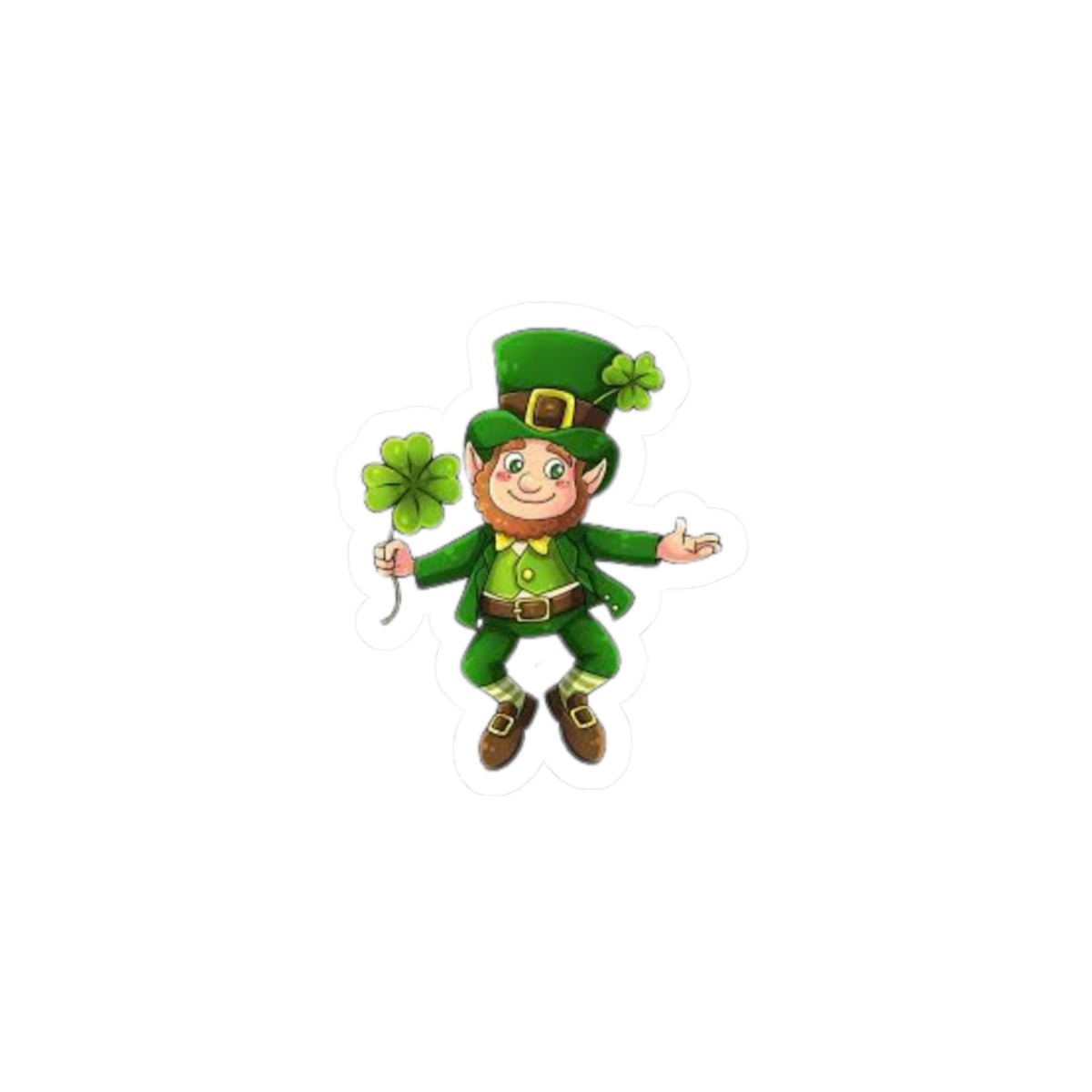 Lucky Leprechaun Kiss-Cut Stickers - Perfect for St. Patrick's Day Décor and Gift