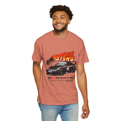 Retro Racing Unisex Garment-Dyed T-Shirt | Perfect for Car Enthusiasts