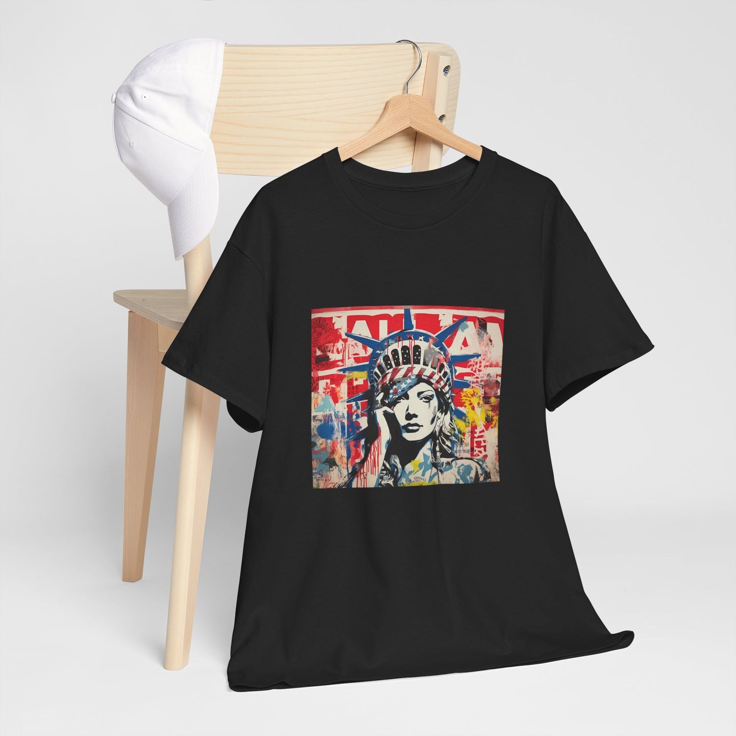 Artistic Graphic Unisex Heavy Cotton Tee - Bold Street Art Design