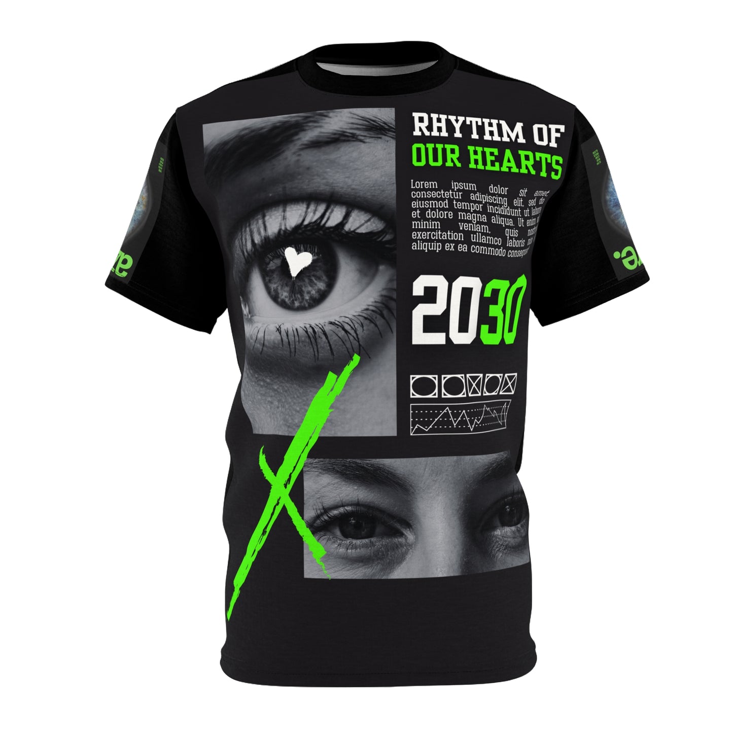 Rhythm of Our Hearts Unisex Tee - Eye-Catching Graphic Shirt for Music Lovers