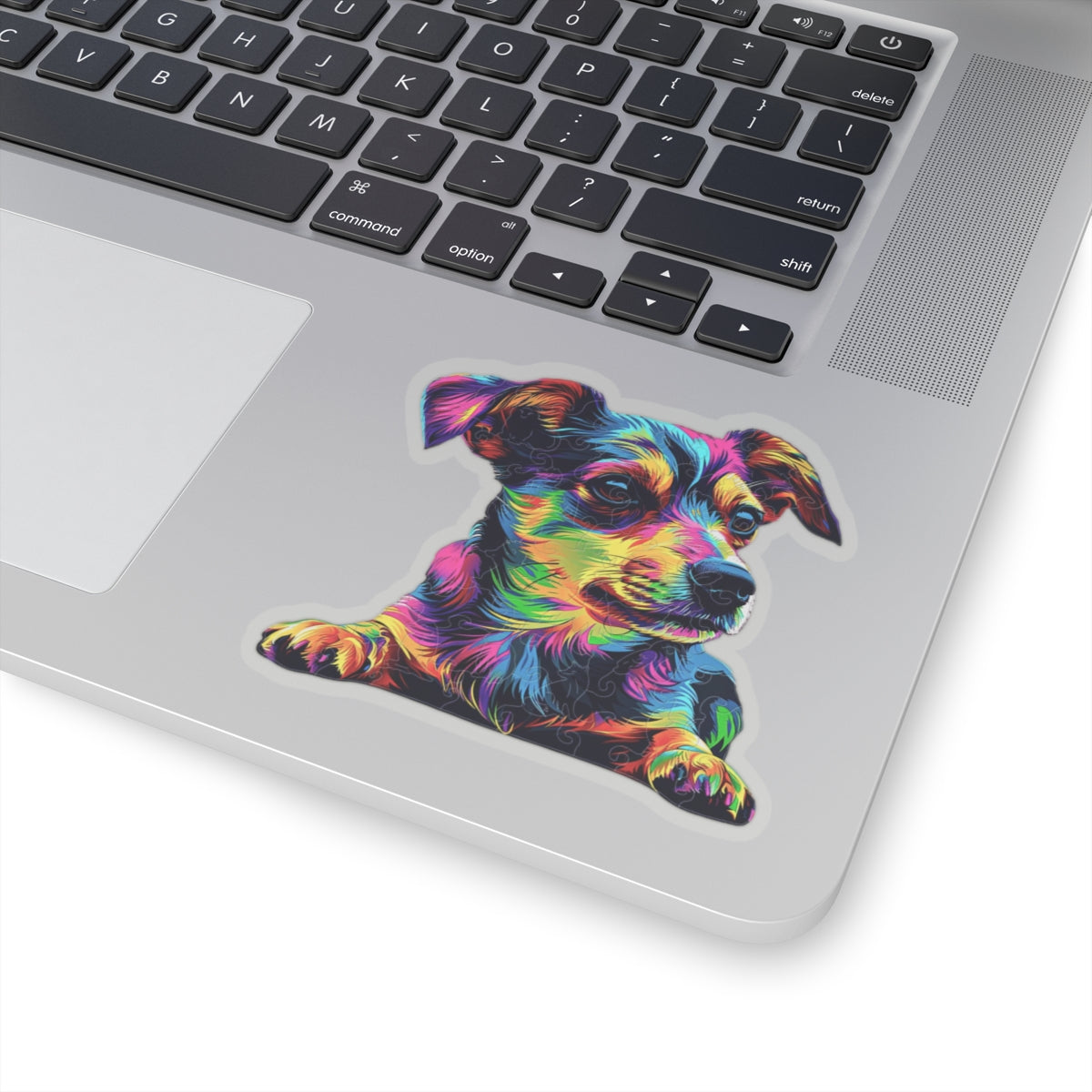 Vibrant Dog Kiss-Cut Stickers - Colorful Pet Art for Dog Lovers