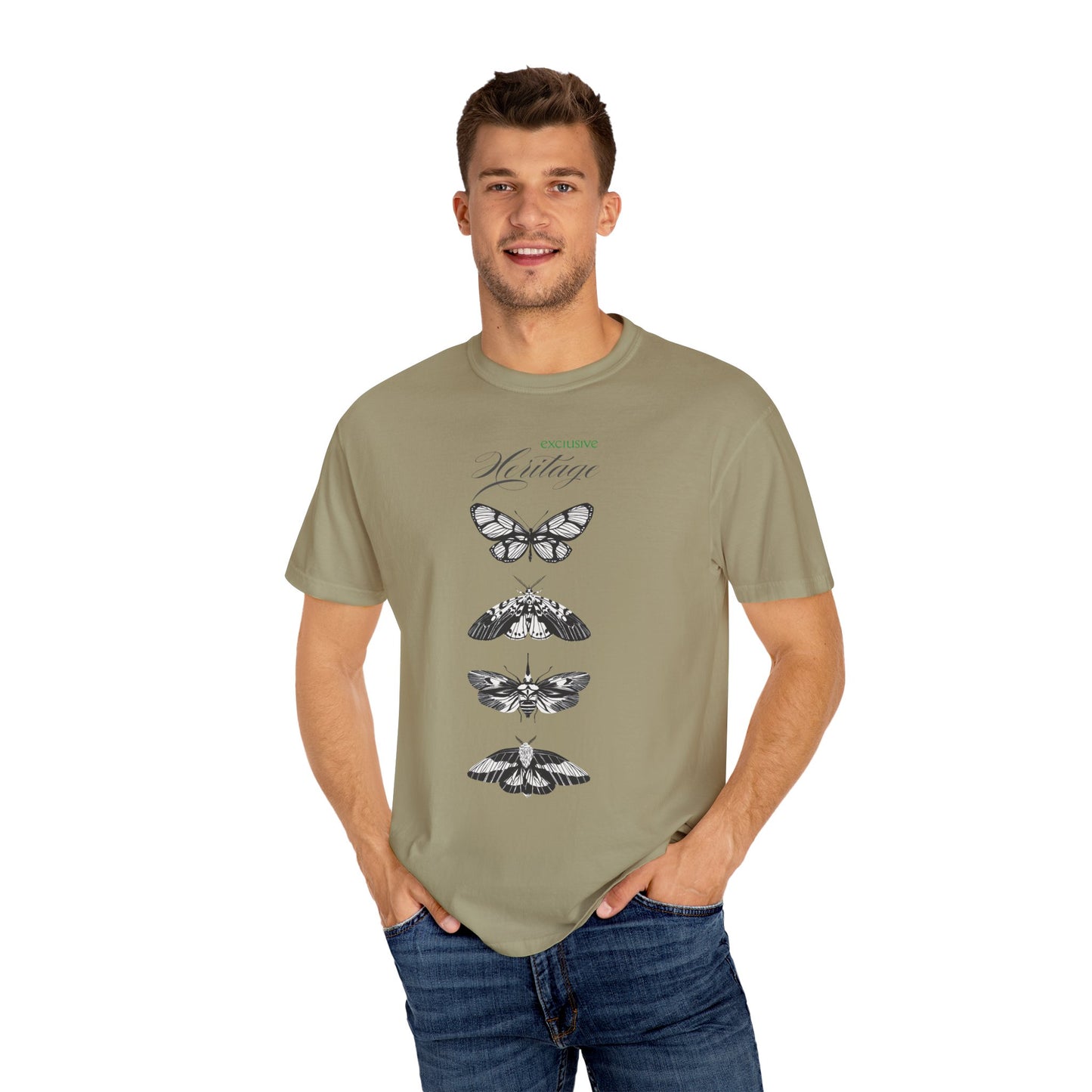 Heritage Butterfly Unisex Garment-Dyed T-shirt