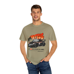 Retro Racing Unisex Garment-Dyed T-Shirt | Perfect for Car Enthusiasts