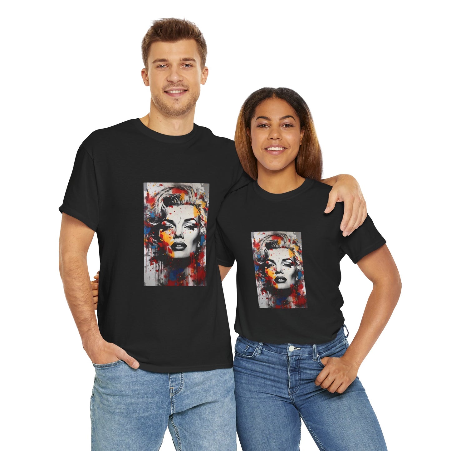 Artistic Marilyn Monroe Unisex Heavy Cotton Tee