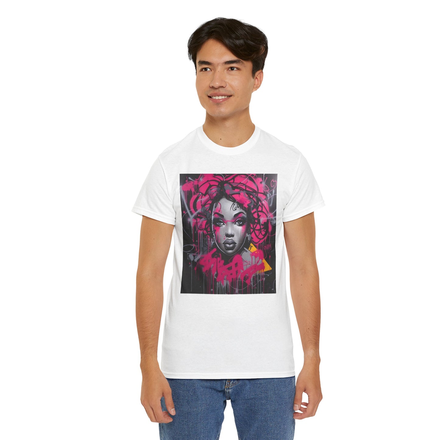 Graffiti Art Unisex Heavy Cotton Tee - Street Style T-Shirt