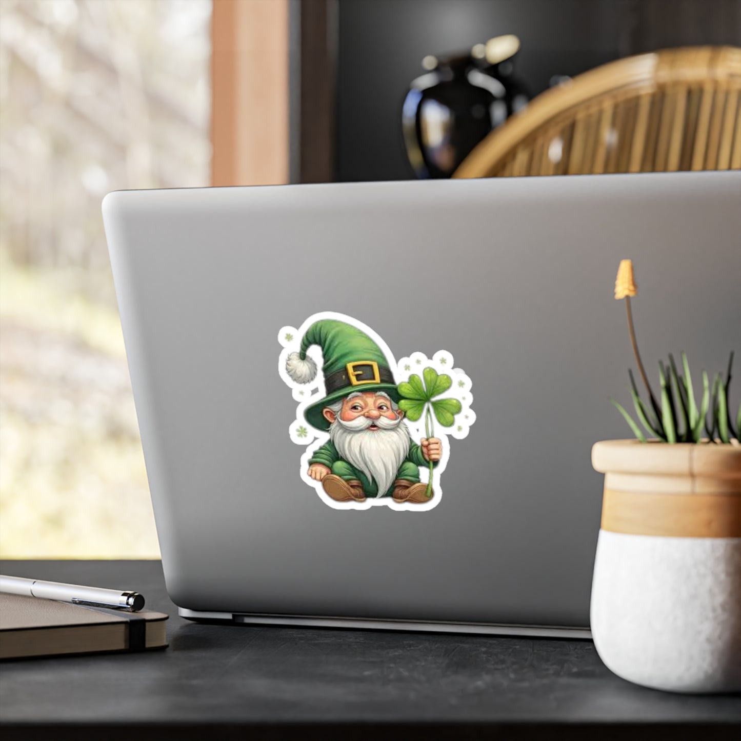 Lucky Leprechaun Kiss-Cut Vinyl Decals for St. Patrick's Day