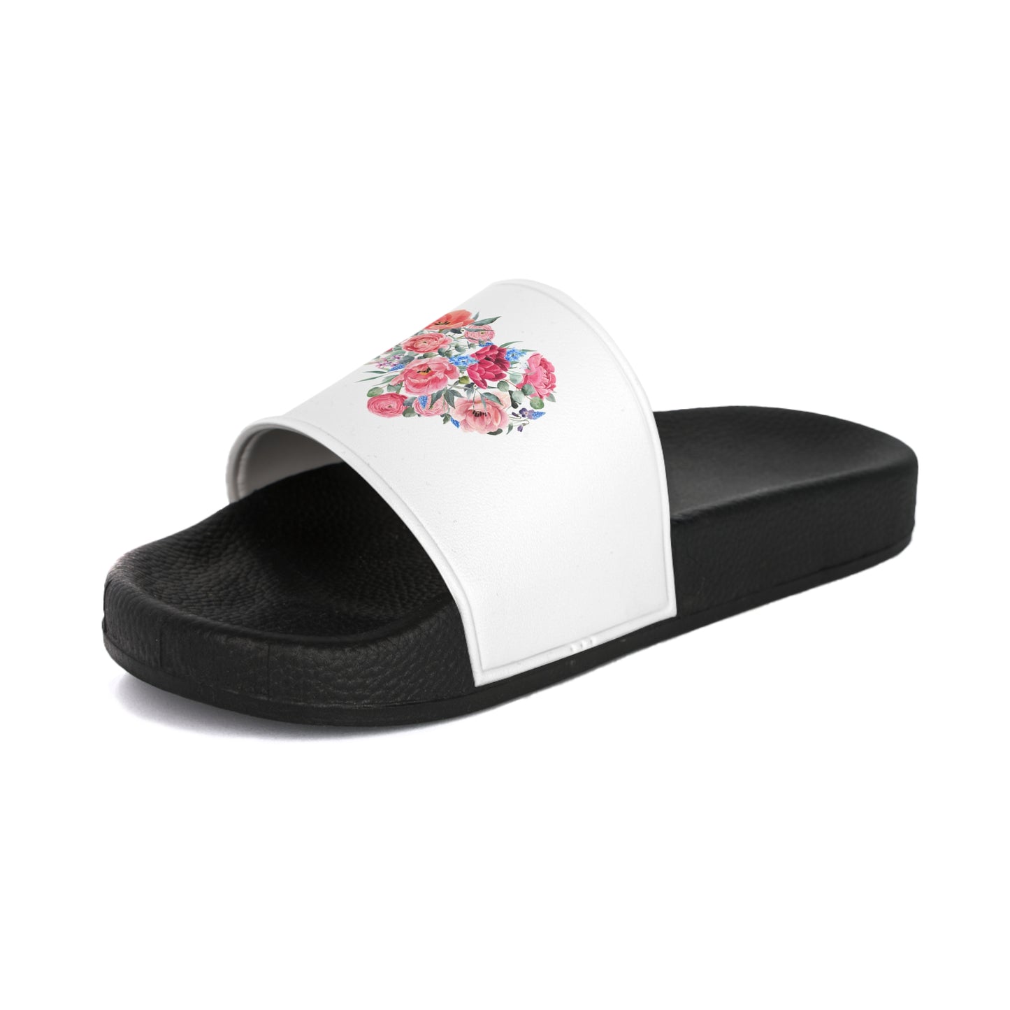 Floral Design Women's Slide Sandals - Comfortable Summer Footwear