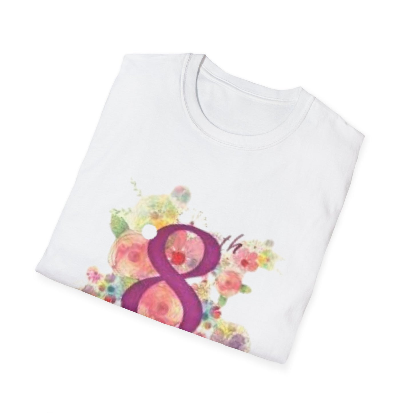 Women’s Day Floral T-Shirt - Celebrate 8th March with Style