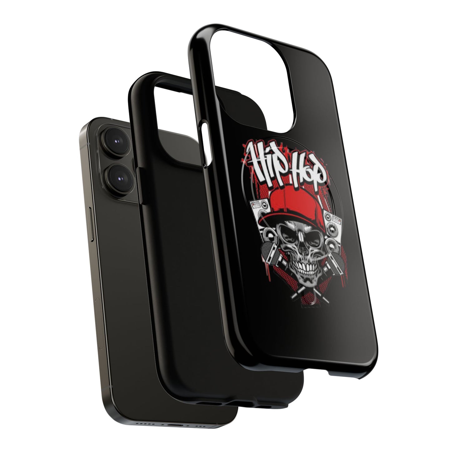 Hip Hop Skull Tough Magnetic Phone Case - Durable Protection with Stylish Design