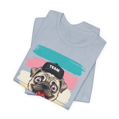 Funny Pug Team Tee - Unisex Short Sleeve Jersey T-Shirt