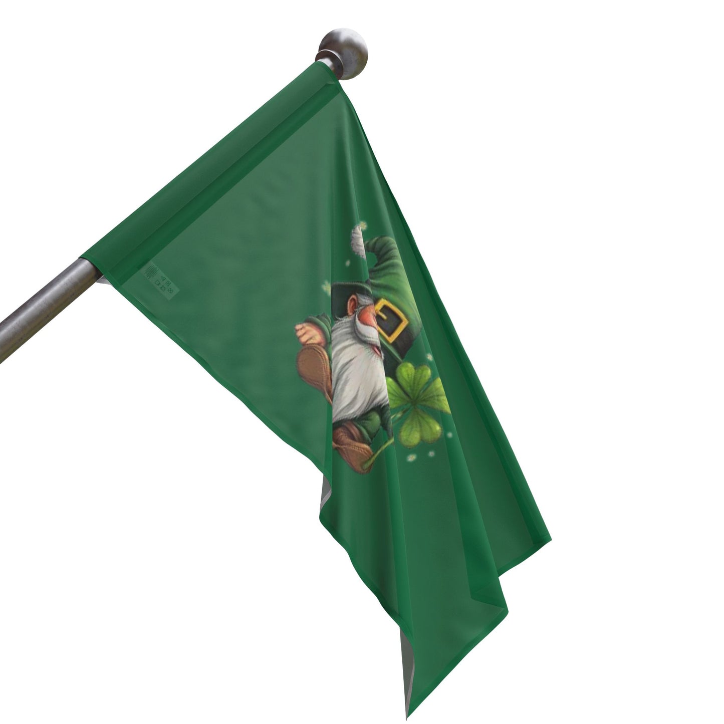 St. Patrick's Day Gnome Flag - Lucky Clover Decor