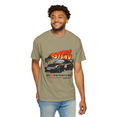 Retro Racing Unisex Garment-Dyed T-Shirt | Perfect for Car Enthusiasts