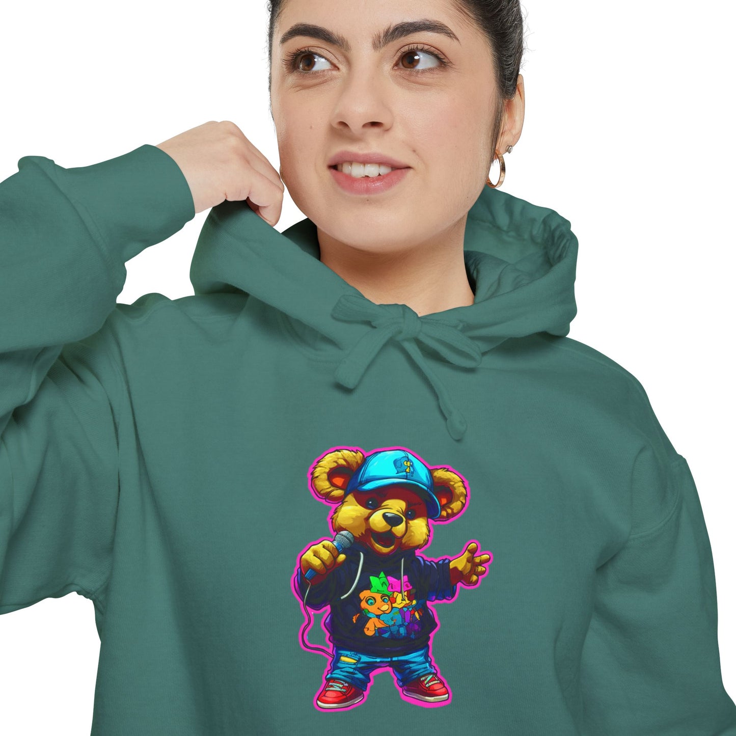 Colorful Bear Graphic Unisex Hoodie - Streetwear Style