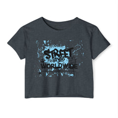 Women&#039;s Graffiti Festival Crop Top - Street Style Worldwide