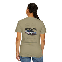 BMW CSL Unisex Garment-Dyed T-Shirt | Car Enthusiast Apparel
