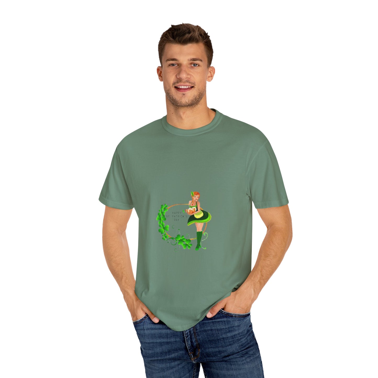 Cute St. Patrick's Day Unisex T-Shirt with Green Design