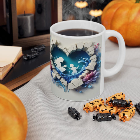 Fantasy Floral Ceramic Mug - 11oz & 15oz - Perfect Gift for Nature Lovers