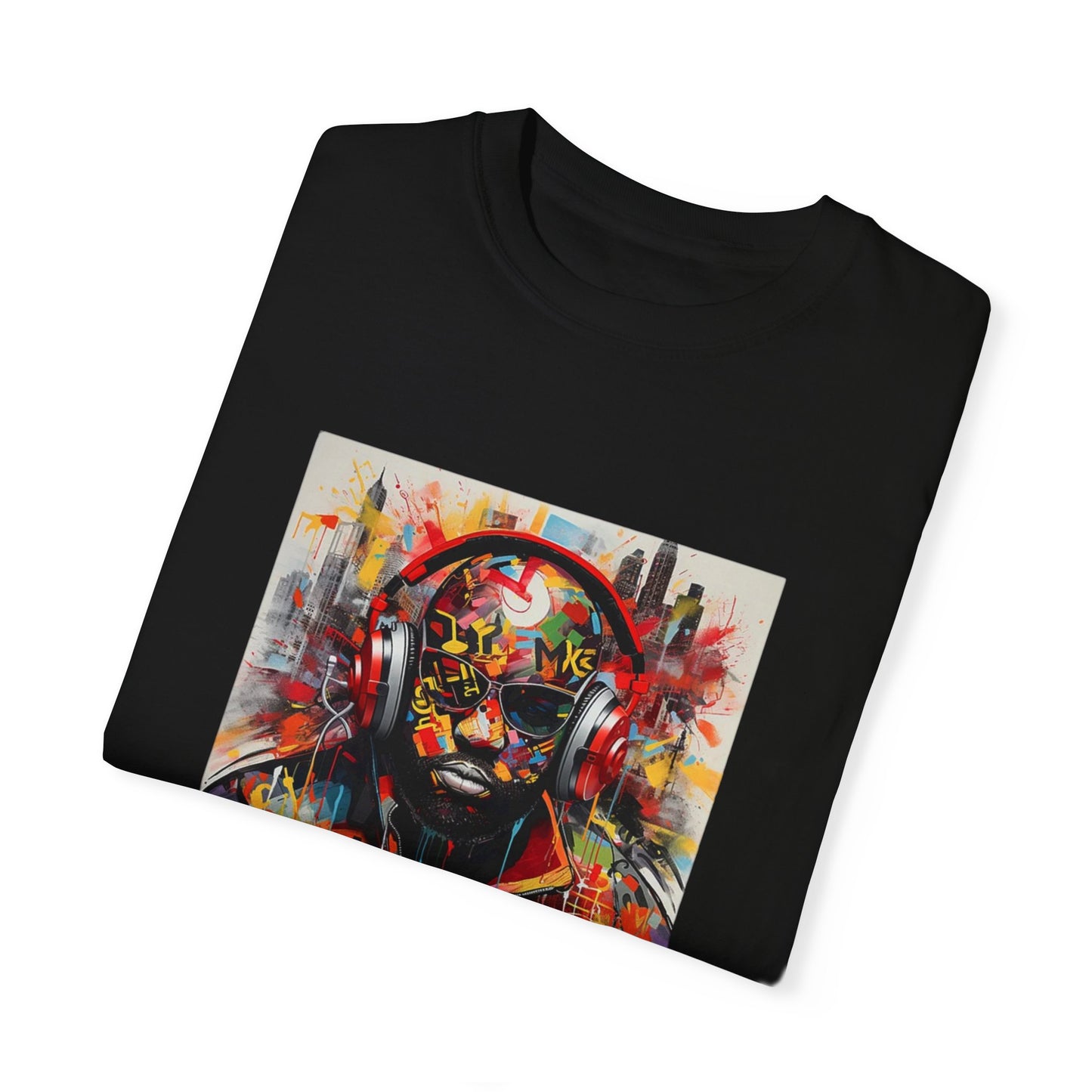 Vibrant Artistic Unisex T-Shirt - Music Vibes Graphic Tee