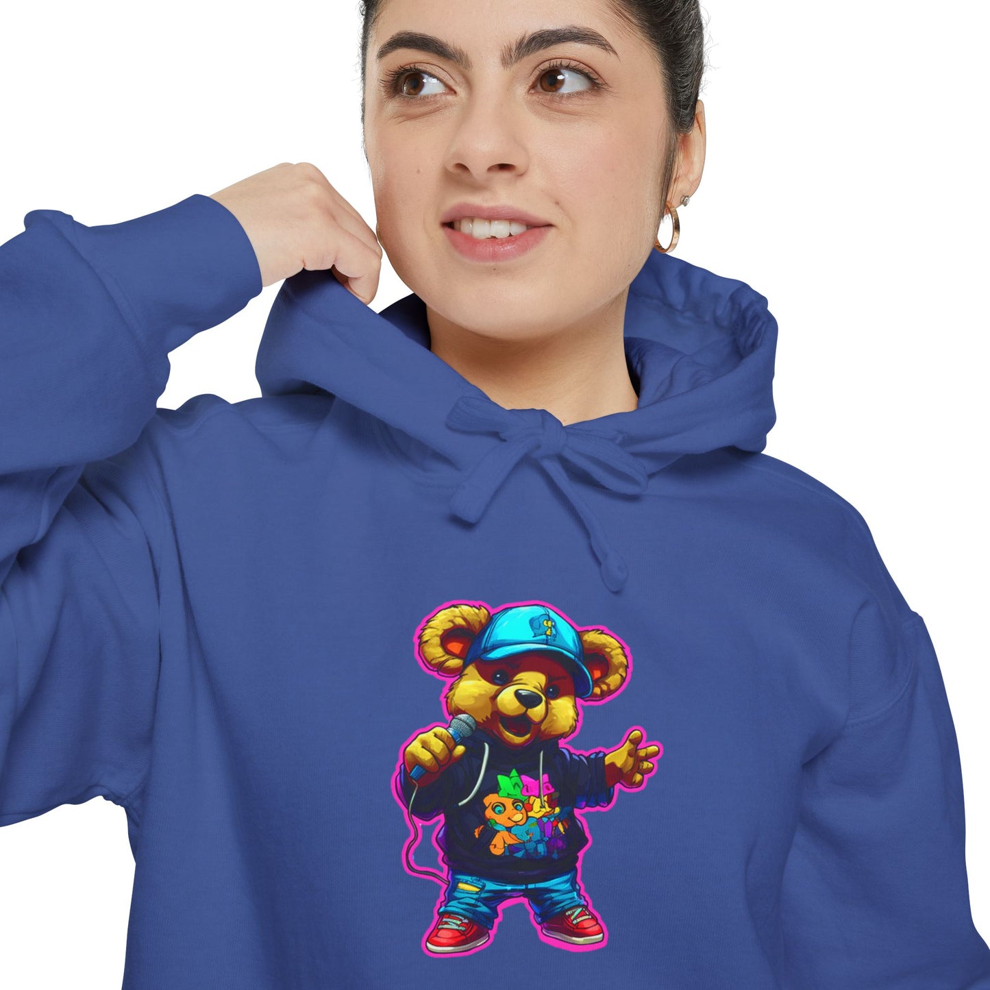 Colorful Bear Graphic Unisex Hoodie - Streetwear Style