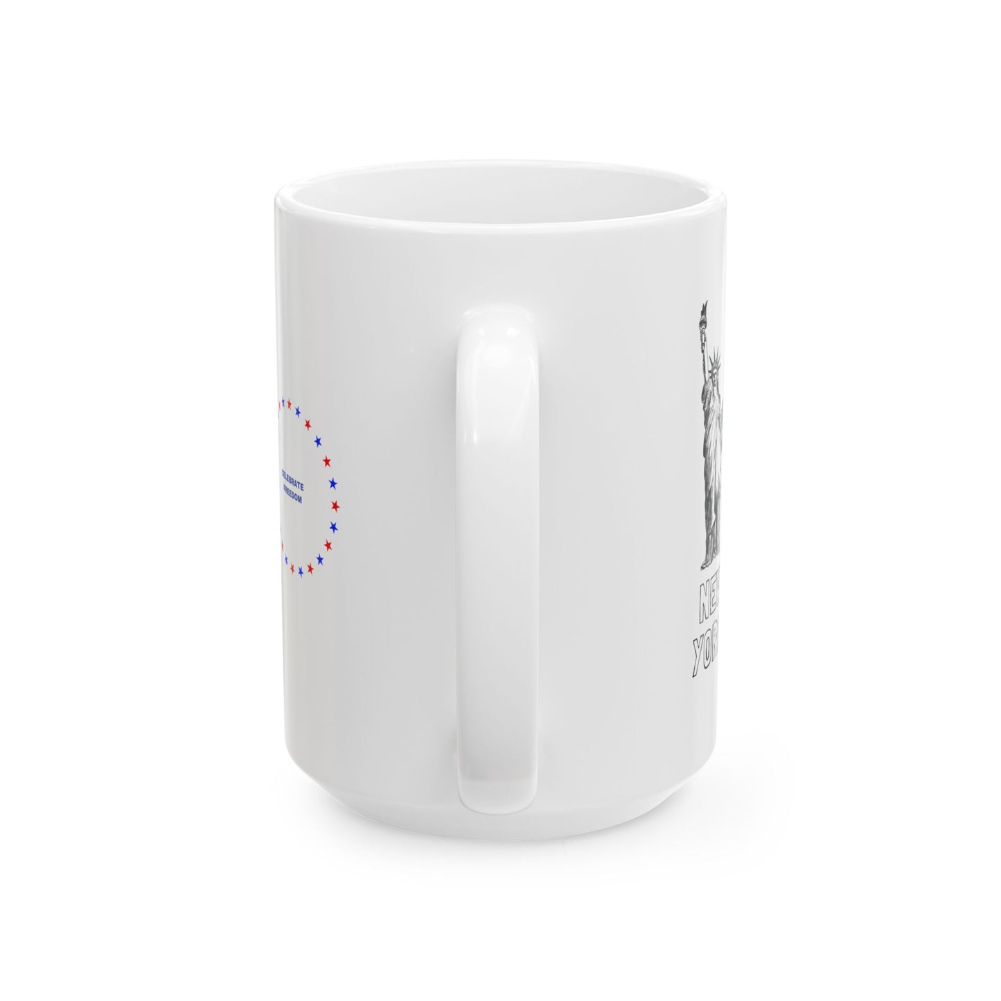 American Dreams Ceramic Mug - Patriotic Coffee Cup for Independence Day & Everyday Use