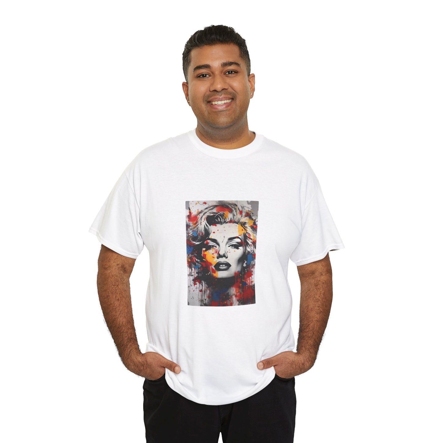 Artistic Marilyn Monroe Unisex Heavy Cotton Tee