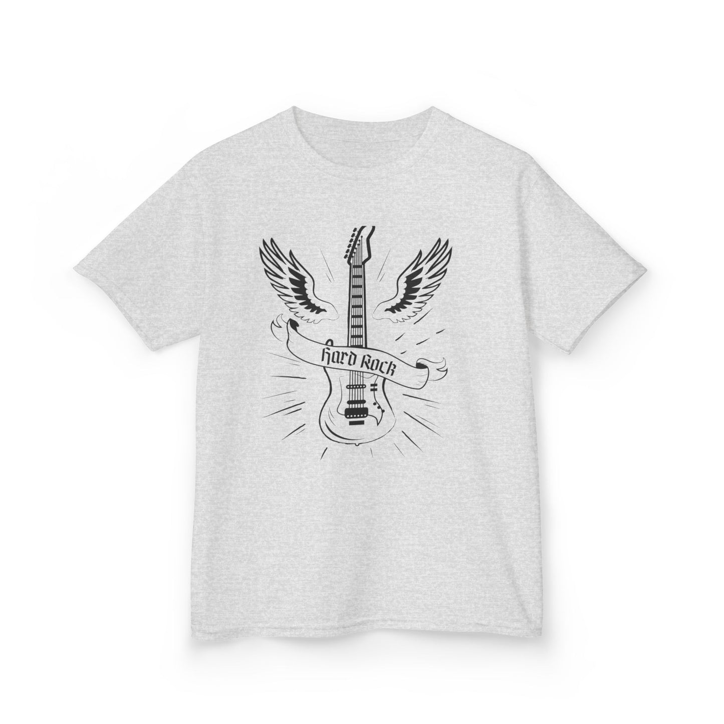 Kids Rock Guitar T-Shirt - Cool Heavy Cotton Tee for Young Music Lovers