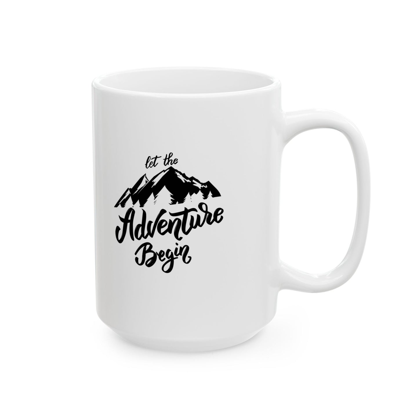 Adventure Awaits Ceramic Mug - Perfect for Coffee Lovers and Outdoor Enthusiasts