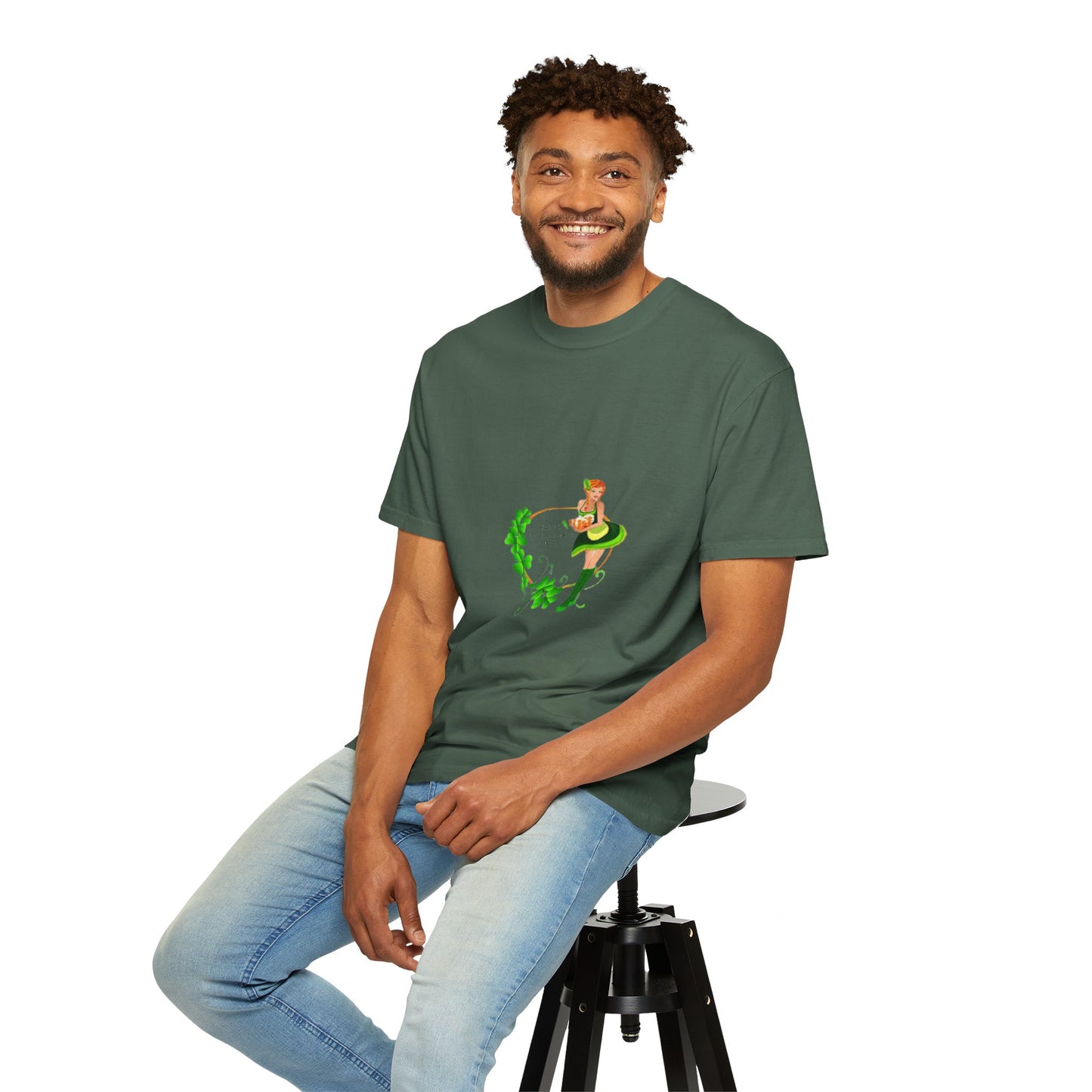 Cute St. Patrick's Day Unisex T-Shirt with Green Design