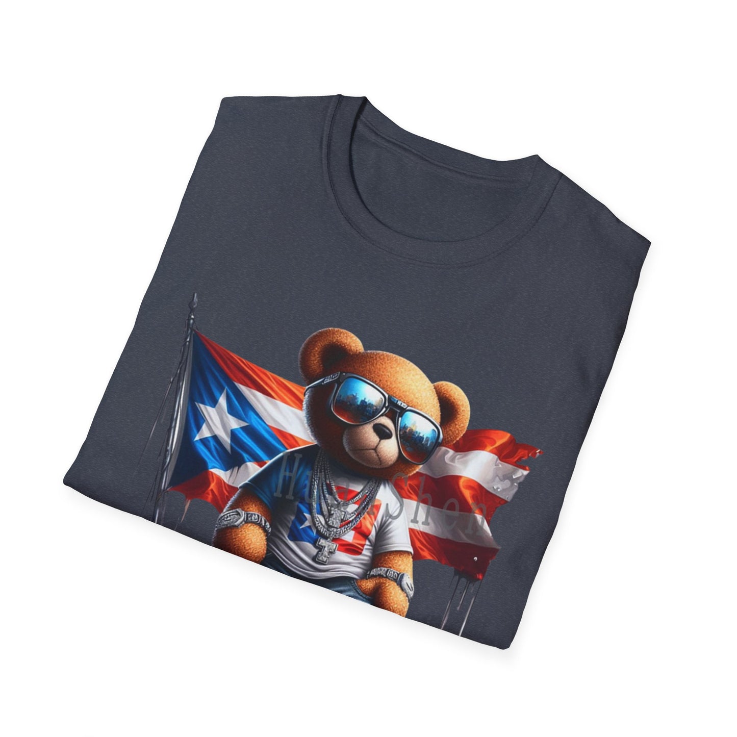 Cool Teddy Bear Graphic Unisex Softstyle T-Shirt