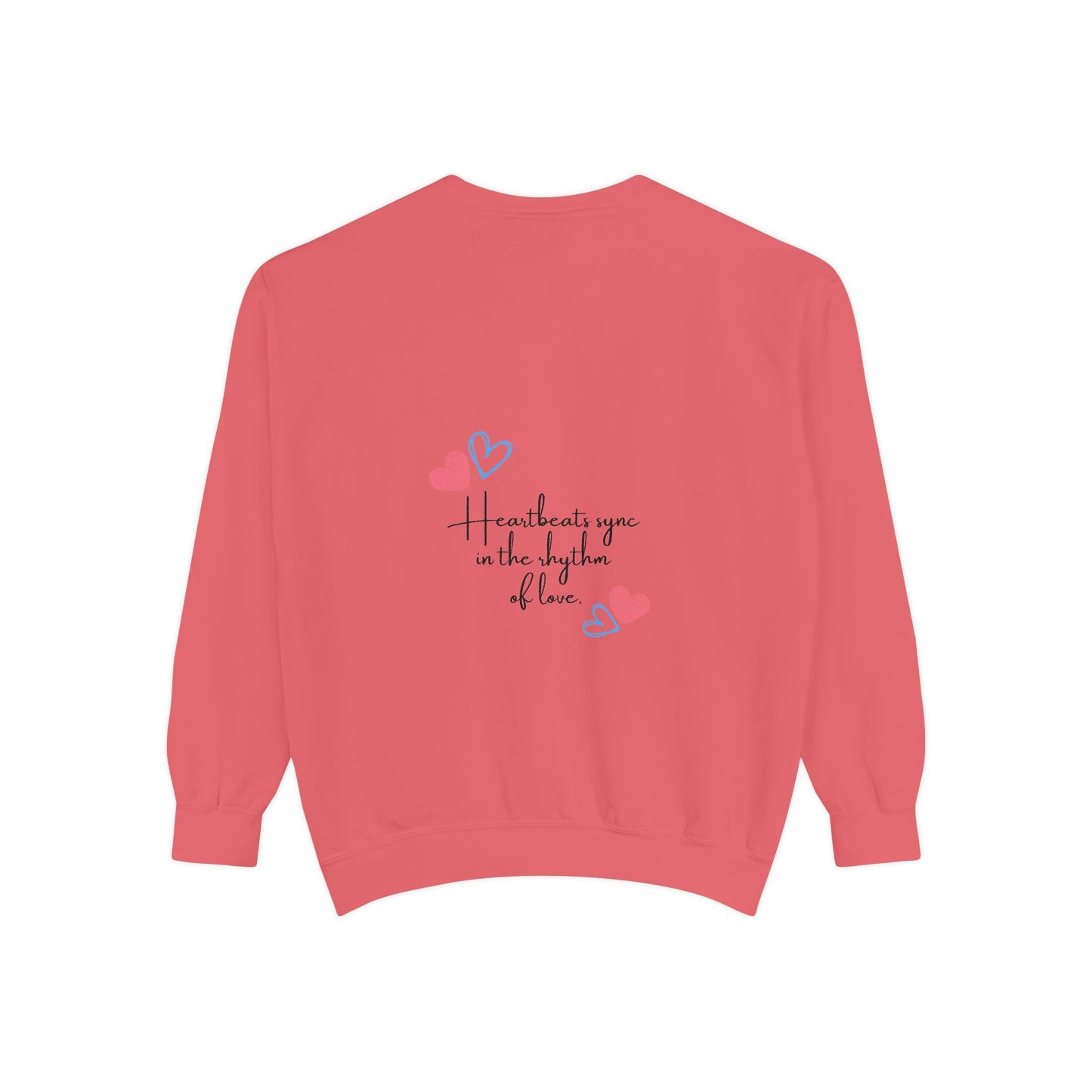 Heartfelt Love Sweatshirt - Unisex Garment-Dyed Sweatshirt for Comfort and Connection