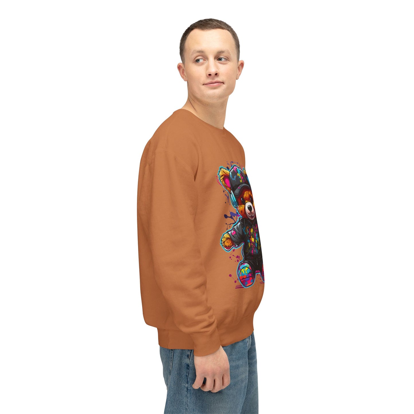 Colorful Bear Graphic Unisex Sweatshirt - Perfect for Casual Comfort