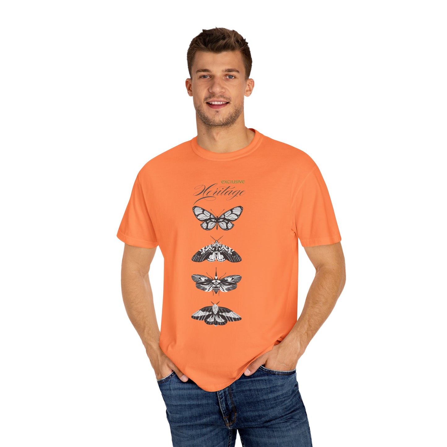 Heritage Butterfly Unisex Garment-Dyed T-shirt