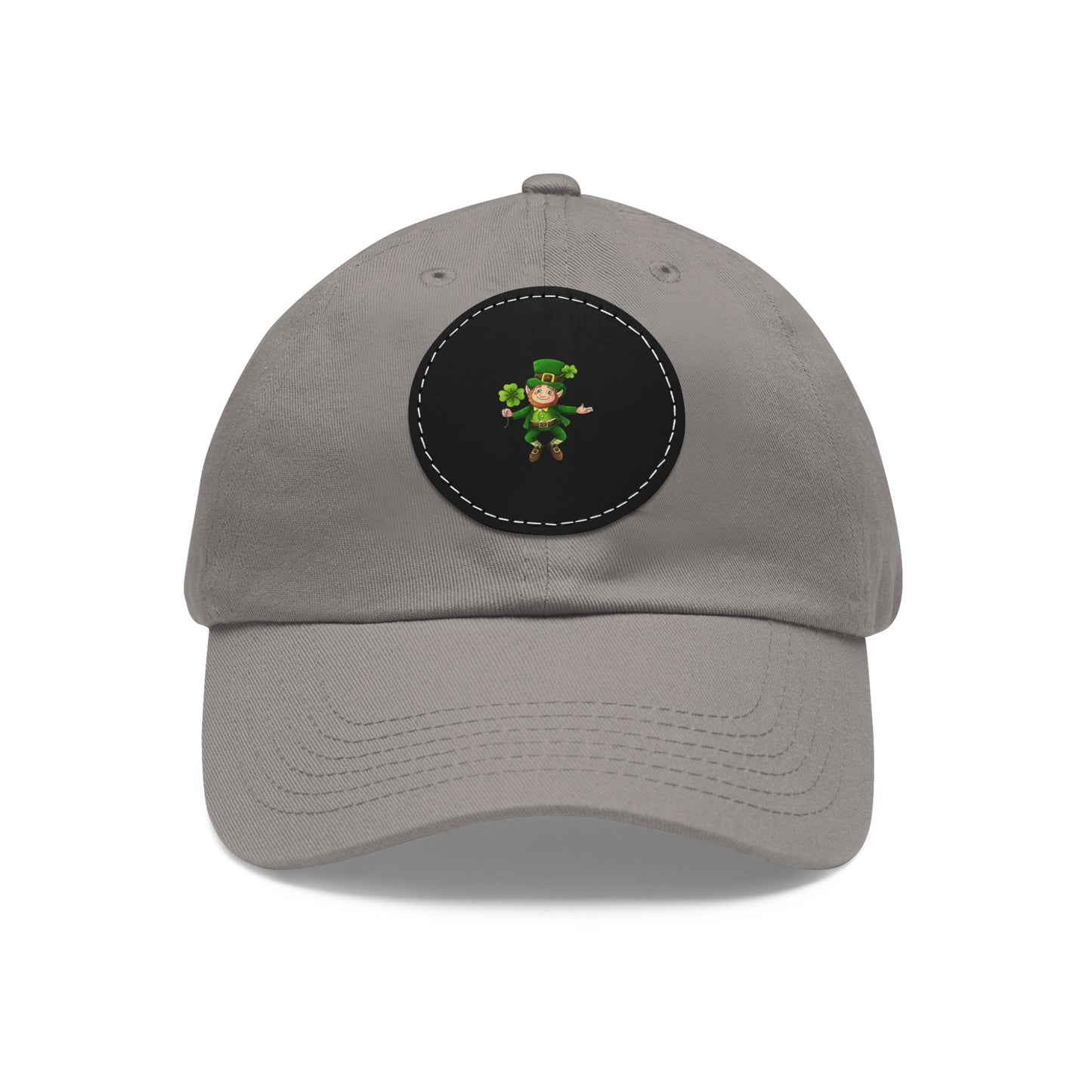 Lucky Leprechaun Dad Hat with Leather Patch