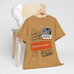 Find Your Way Unisex Heavy Cotton Tee - Motivational Graphic T-Shirt