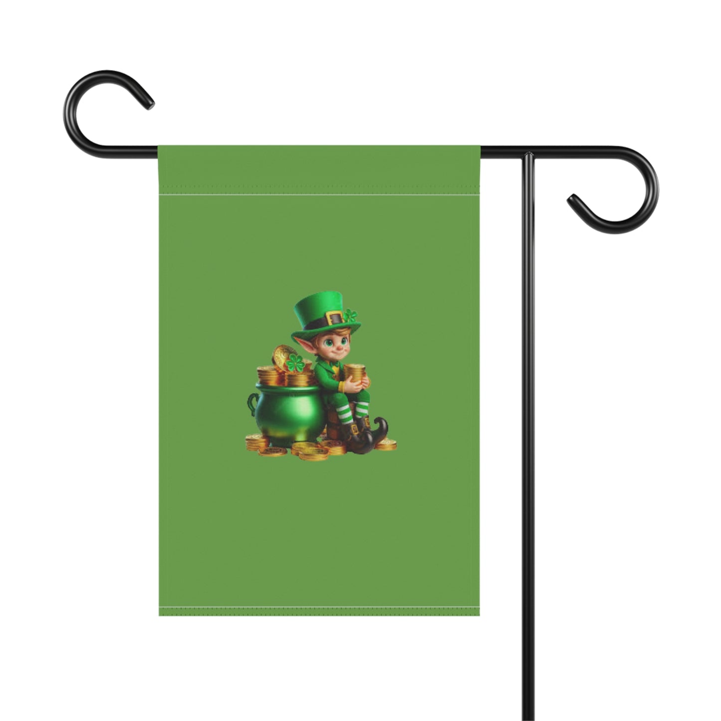 St. Patrick's Day Garden Banner with Leprechaun Design