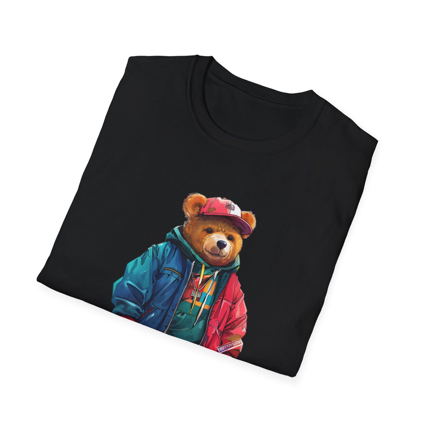 Vintage Vibe Bear Graphic Unisex Softstyle T-Shirt